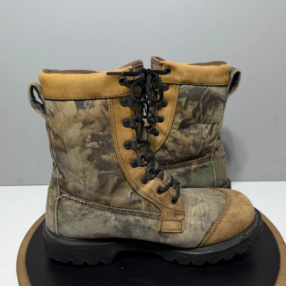 Rocky BearClaw Hunting Boots Men 8.5 Wide Gore-Tex 600g Camo Brown Tan Gorpcore